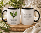 Personalised Birth Flower Mug with Name — Choose Your Birth Month - AlleyCrafters