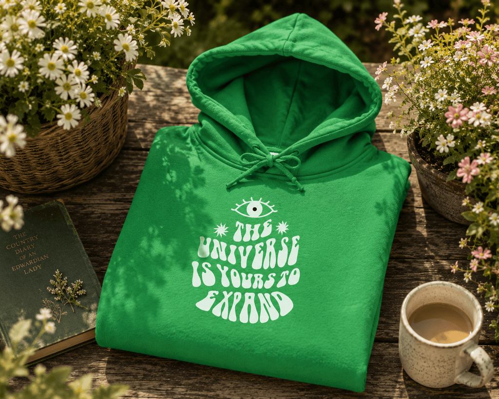 The Universe is Yours to Expand Hoodie | Inspirational Unisex Sweatshirt - AlleyCrafters