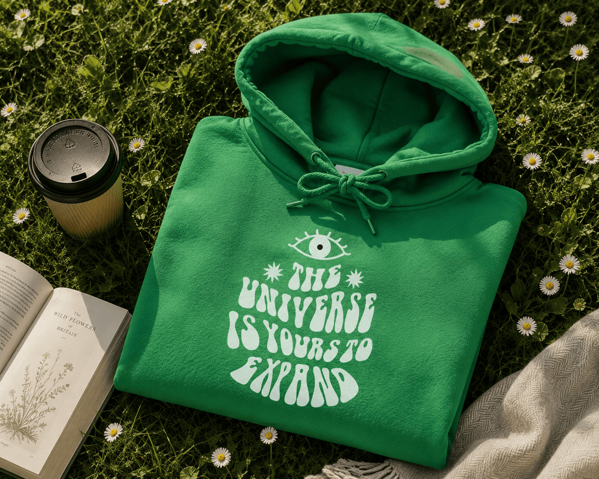 The Universe is Yours to Expand Hoodie | Inspirational Unisex Sweatshirt - AlleyCrafters