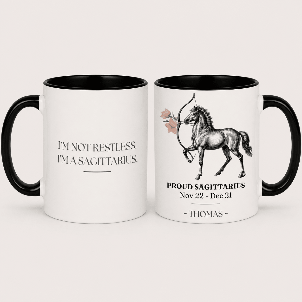 Personalised Zodiac Mug | Star Sign Birthday Gift | Custom Name & Birth Month - AlleyCrafters