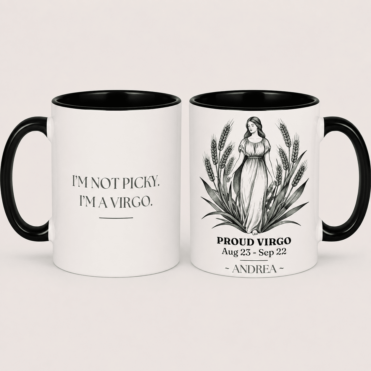 Personalised Zodiac Mug | Star Sign Birthday Gift | Custom Name & Birth Month - AlleyCrafters