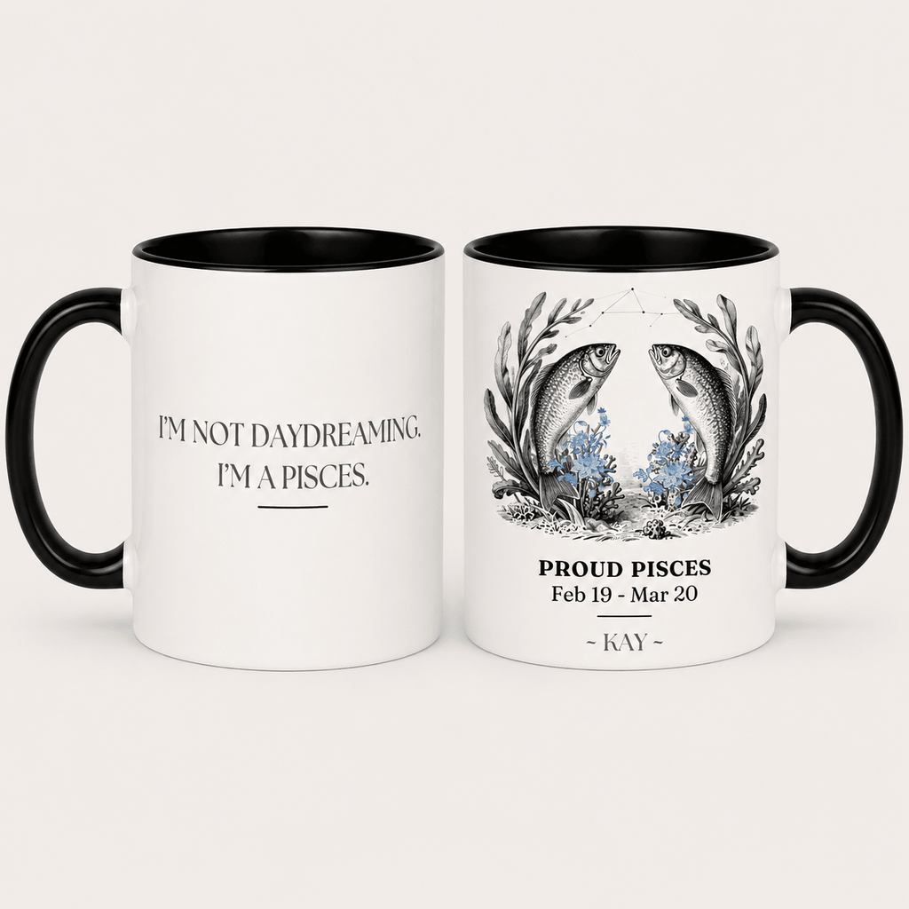 Personalised Zodiac Mug | Star Sign Birthday Gift | Custom Name & Birth Month - AlleyCrafters