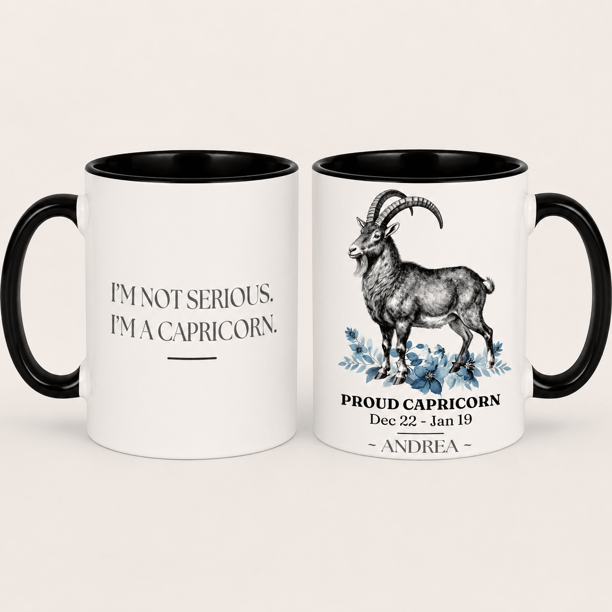 Personalised Zodiac Mug | Star Sign Birthday Gift | Custom Name & Birth Month - AlleyCrafters