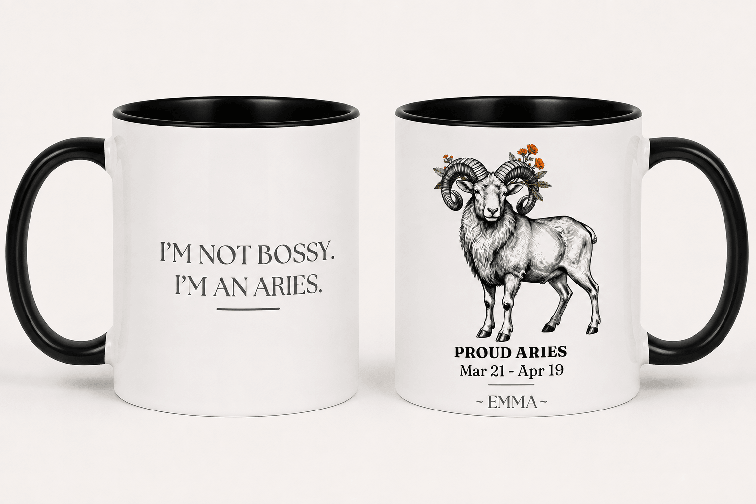 Personalised Zodiac Mug | Star Sign Birthday Gift | Custom Name & Birth Month - AlleyCrafters