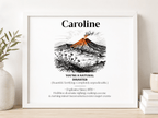 Personalised Matte Canvas Print — Funny Name Definition Framed Wall Art - AlleyCrafters