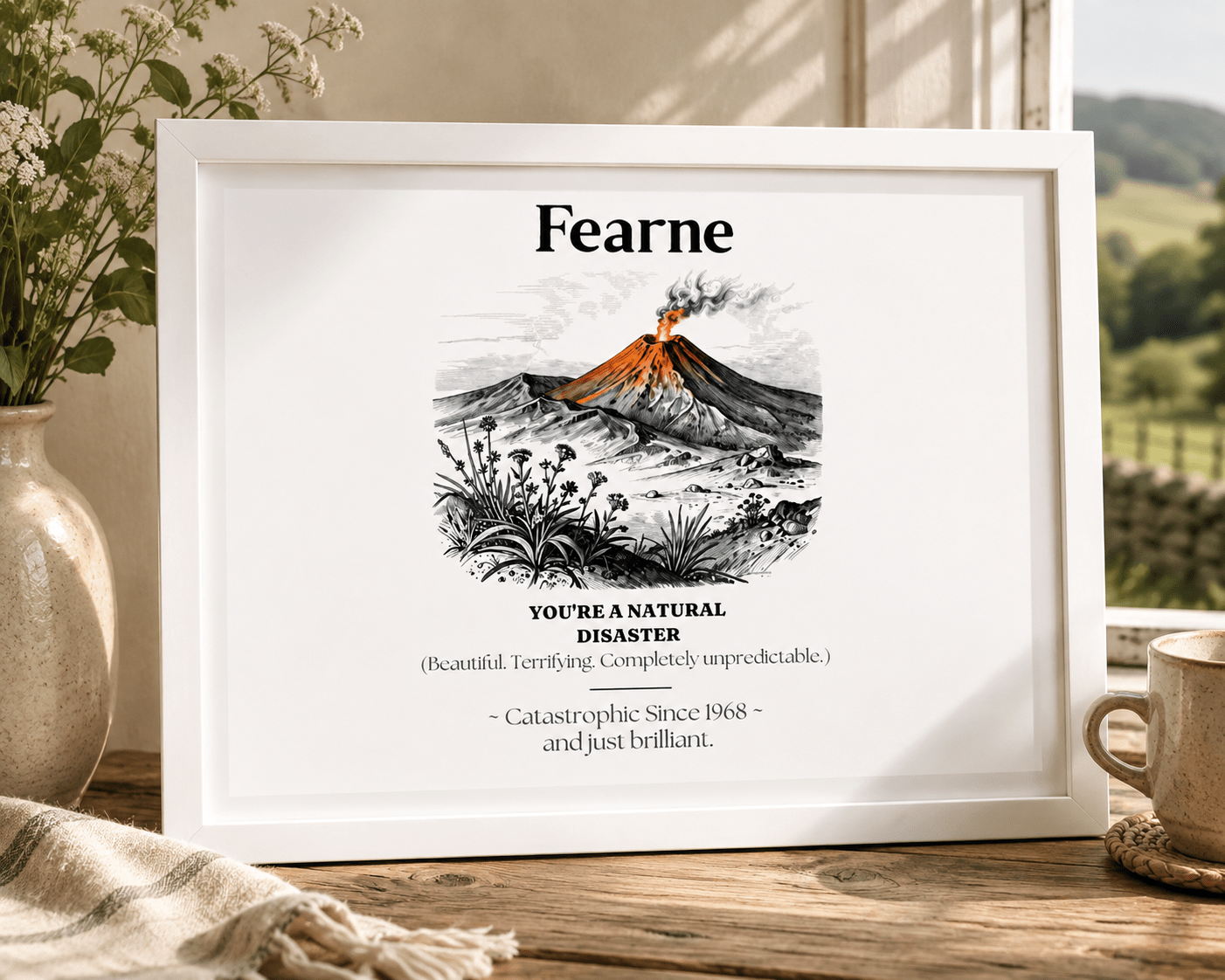 Personalised Matte Canvas Print — Funny Name Definition Framed Wall Art - AlleyCrafters
