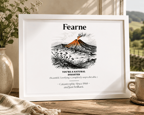 Personalised Matte Canvas Print — Funny Name Definition Framed Wall Art - AlleyCrafters