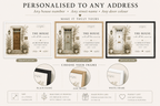 Personalised House Name Canvas Print — New Home & Housewarming Gift - AlleyCrafters