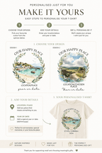 Our Happy Place T-Shirt | Personalised Scenic Landscape Tee - AlleyCrafters