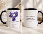 Personalised Birth Flower Mug with Name — Choose Your Birth Month - AlleyCrafters