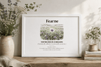 Personalised Wildflower Name Canvas Print — You're One in a Million - AlleyCrafters