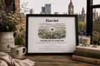 Personalised Wildflower Name Canvas Print — You're One in a Million - AlleyCrafters