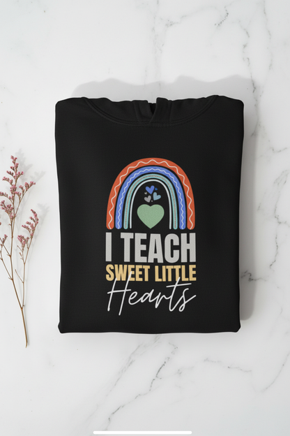 Heart Teacher Hoodie - Unisex Sweatshirt