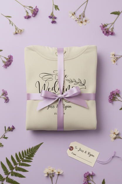 Personalised Wedding Day Hoodie Sweatshirt