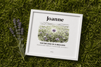 Personalised Wildflower Name Canvas Print — You're One in a Million - AlleyCrafters