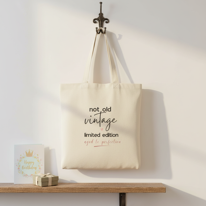 Aged to Perfection Tote - Coat Hook Birthday