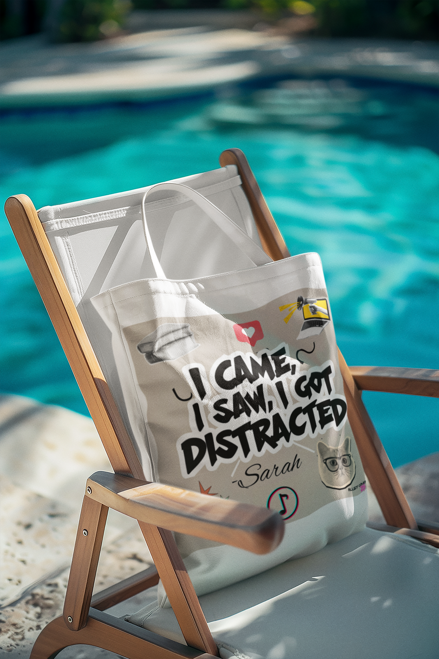 "I Came, I Saw, I Got Distracted" Tote Bag