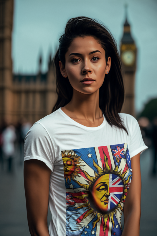 UK Flag with Sun T-Shirt