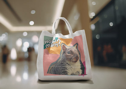 Funny Squirrel Canvas Tote Bag