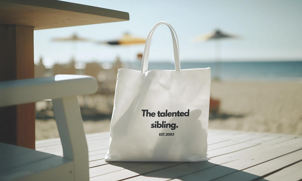 Personalised Sibling Tote Bag | Funny Family Gift | “The Favourite Sibling” EST Year Tote | Reusable Canvas Bag UK - Alley Crafters