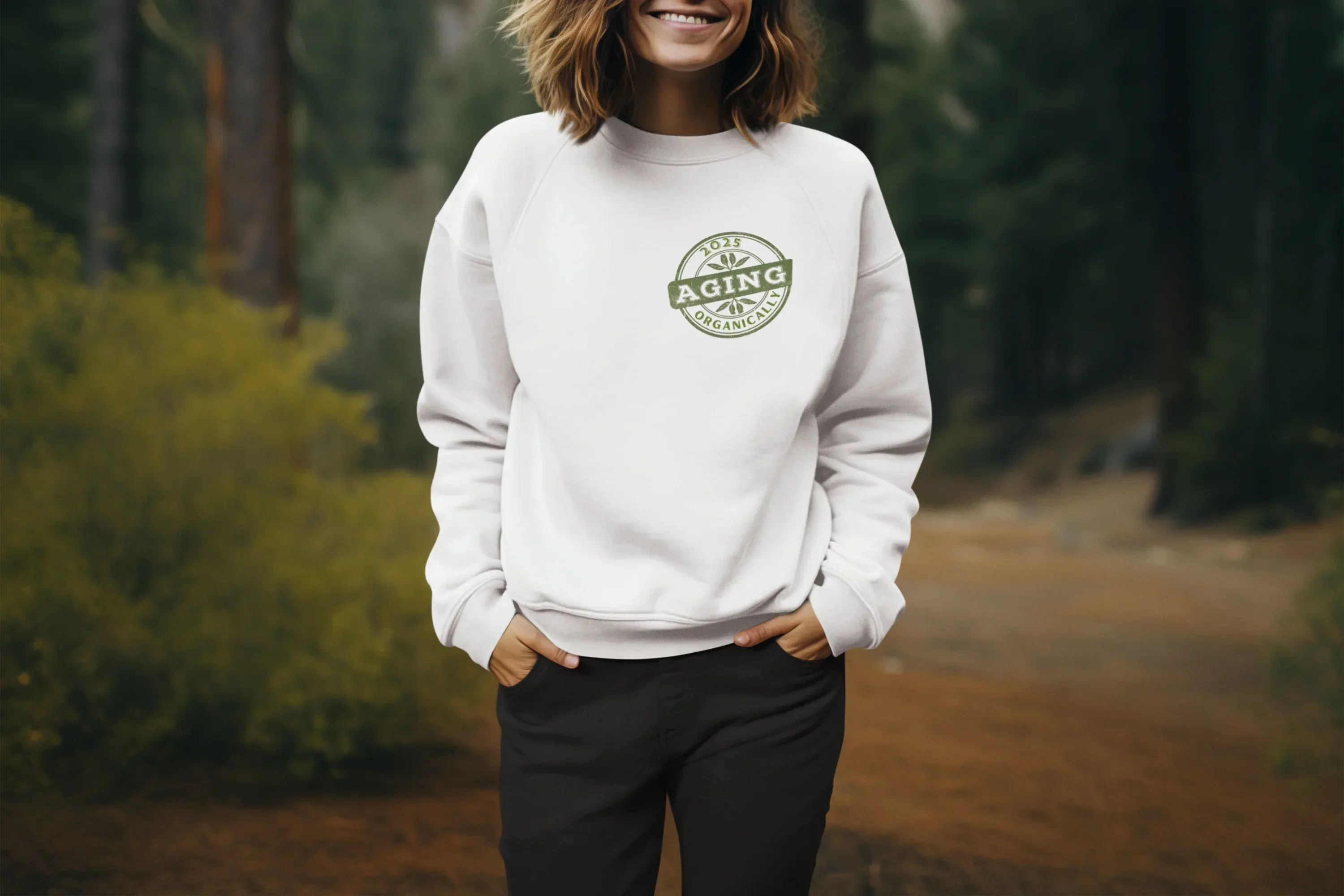 Aging Organically 2025 Sweatshirt | Funny Birthday Jumper UK - Alley Crafters