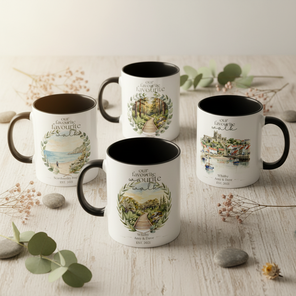All Five Designs – Rustic Wood – Warm Golden Light