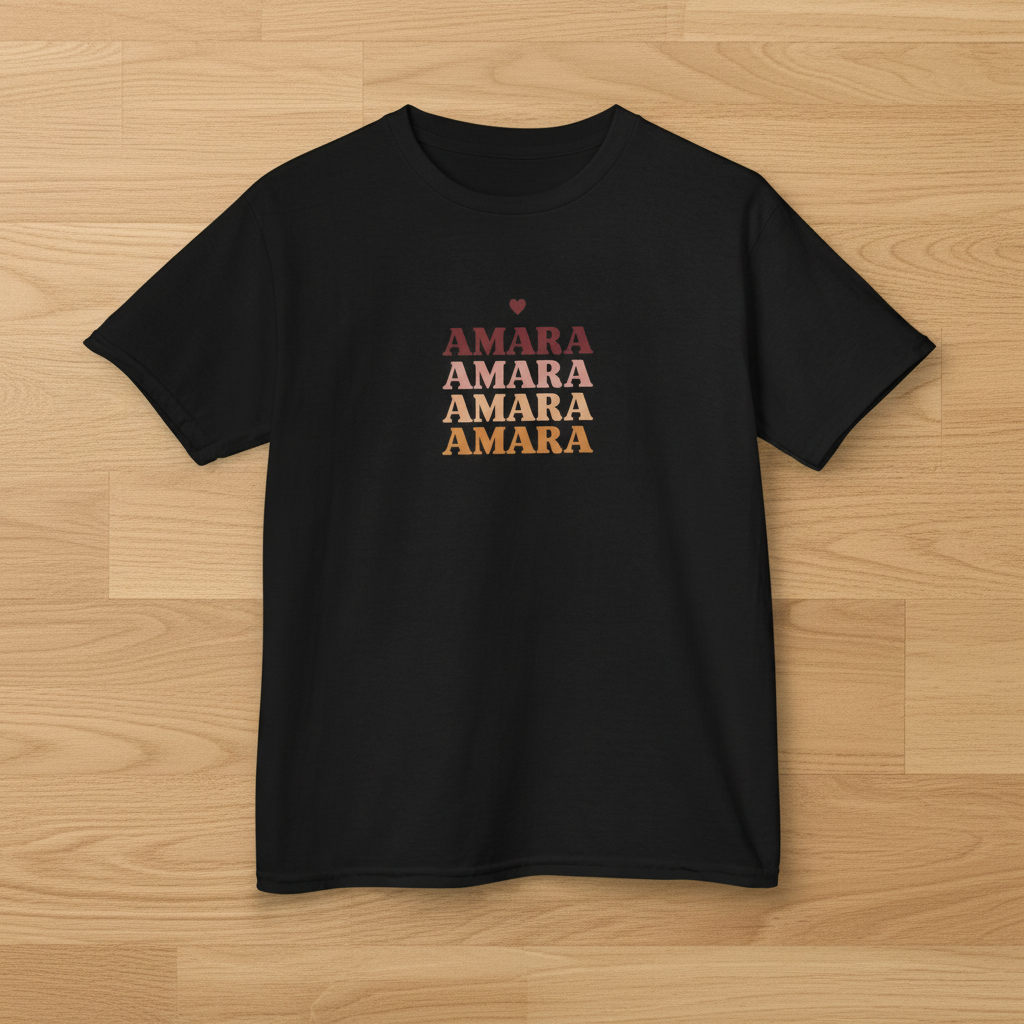 Amara black flat lay