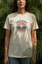 Save Our Seas T-Shirt | Retro Sunset Ocean Conservation Tee UK - AlleyCrafters