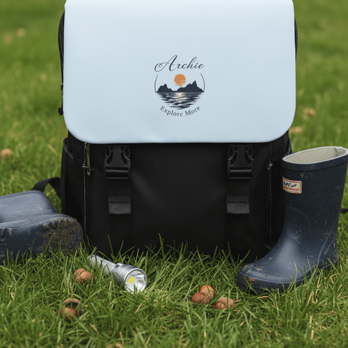 Personalised Adventure Backpack — Explore More Canvas Rucksack - AlleyCrafters