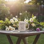 Auntie mug garden table