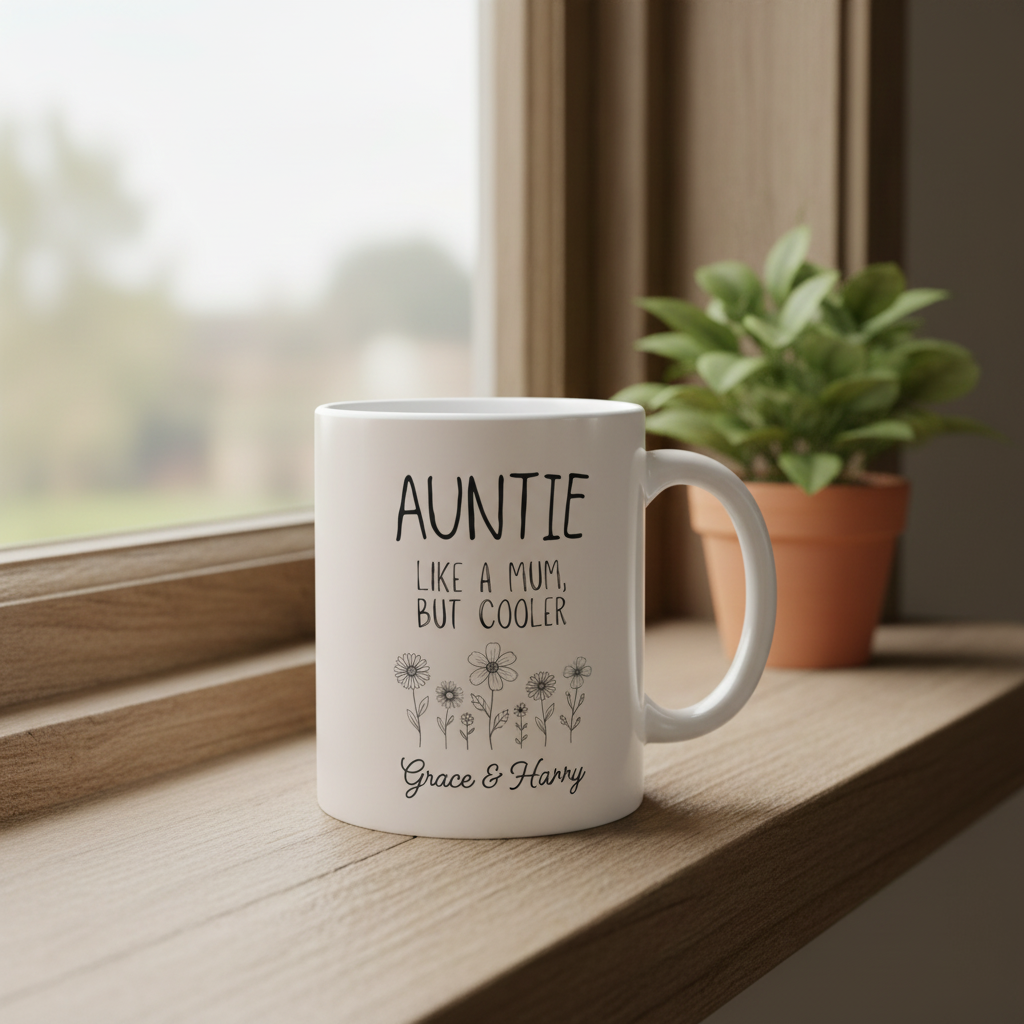 Auntie mug Grace and Harry