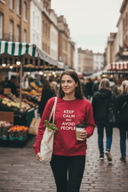 Custom Keep Calm and… Sweatshirt | Personalised Funny Gift - AlleyCrafters