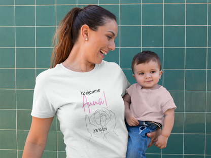 Newborn Welcome Personalized Tee, Unisex Baby Gift, Birth Announcement Shirt, Custom Name and Date T-Shirt, Infant Arrival Present, Baby