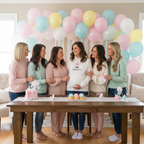 Group of people wearing white hooded sweatshirts; one shows “MINI queen” logo