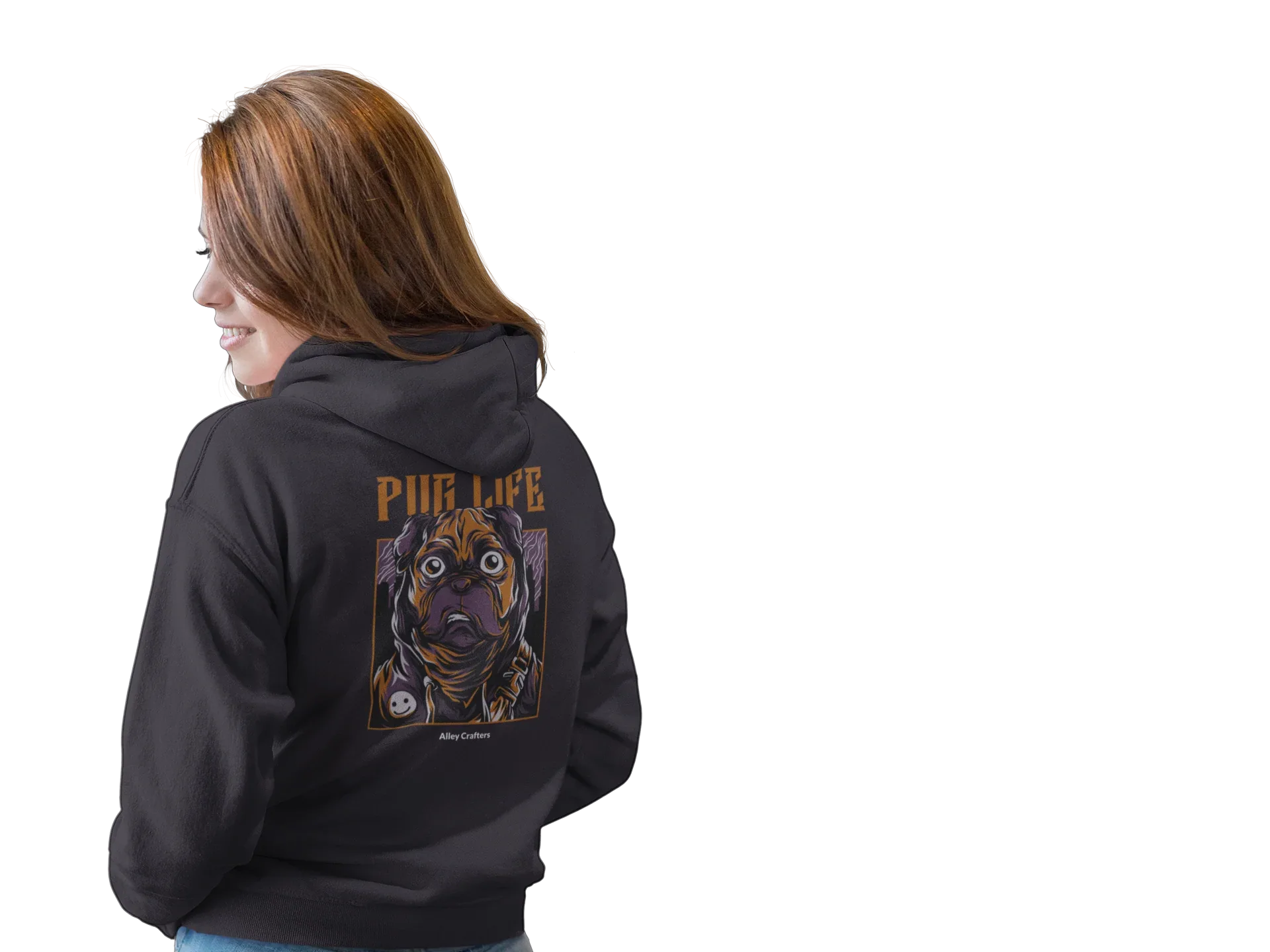 Pug Life Hoodie Sweatshirt - Alley Crafters
