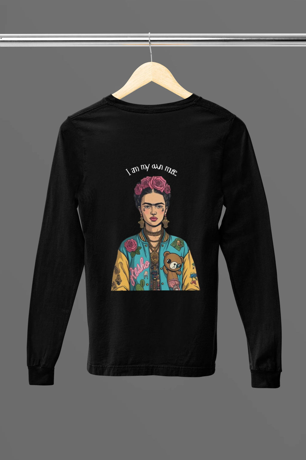 Long Sleeve Tee - 'i am my own muse' Empowering Statement Shirt - Alley Crafters