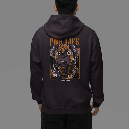 Pug Life Hoodie Sweatshirt - Alley Crafters