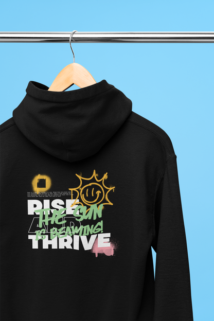 Hooded Sweatshirt - RISE & THRIVE Inspirational Design