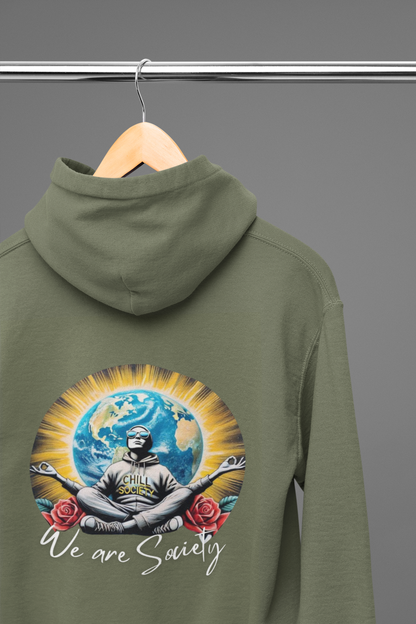Hooded Sweatshirt - 'we are society' Design