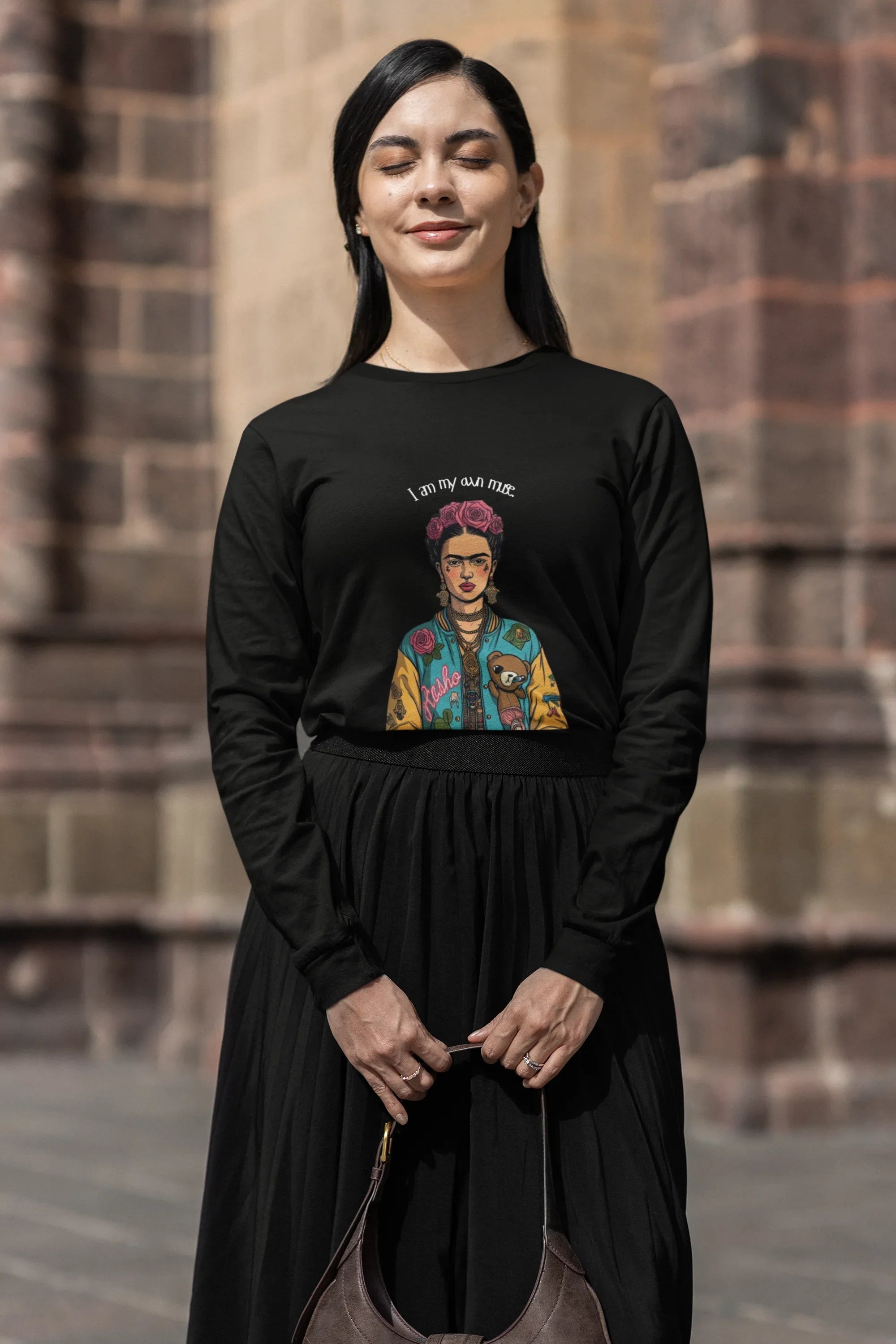 Long Sleeve Tee - 'i am my own muse' Empowering Statement Shirt - Alley Crafters