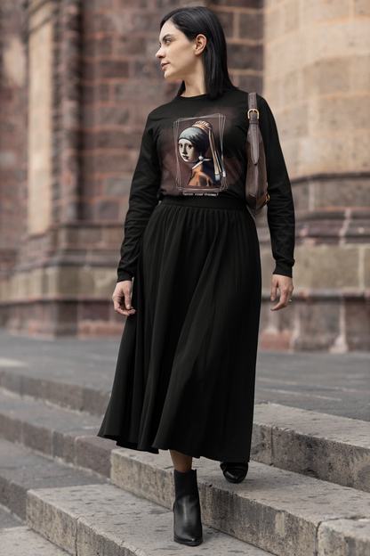 Long Sleeve Tee - Pearl Game Strong Design