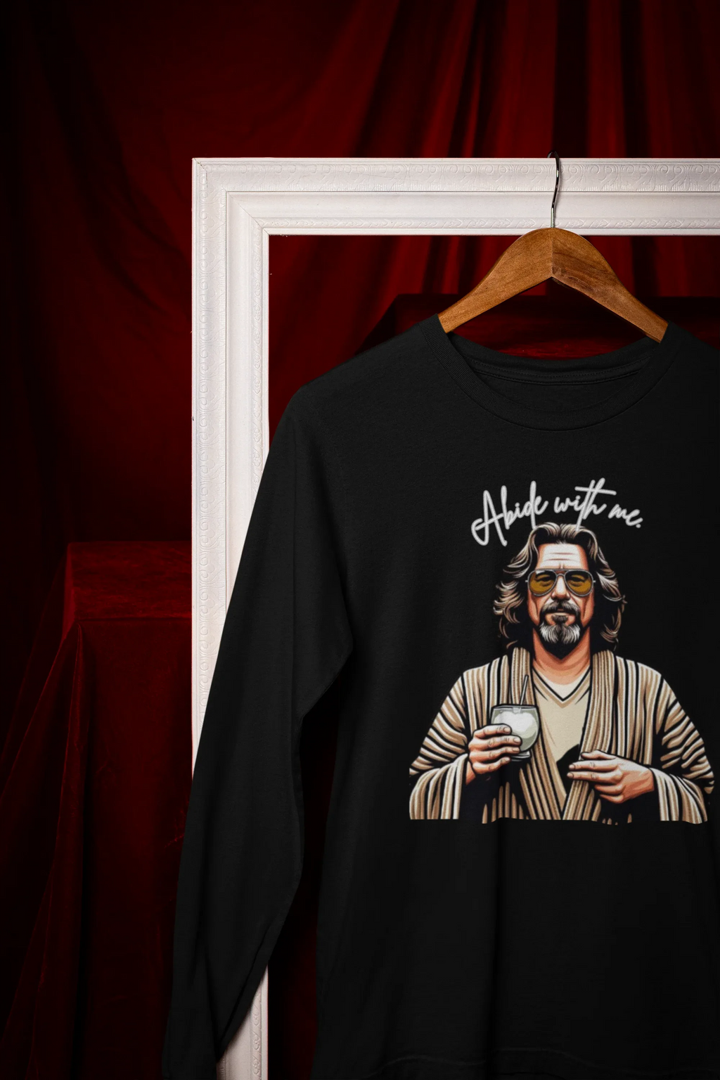 Long Sleeve Tee - Abide with Me Inspirational T-Shirt - Alley Crafters