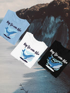 Keep the Ocean Blue Sweatshirt – Whale Graphic Eco Quote Crewneck, Nature & Ocean Lover Gift - Alley Crafters