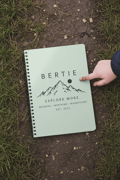 Personalised Explore More Mountain A5 Wirobound Notebook — Nature Adventure Journal - AlleyCrafters