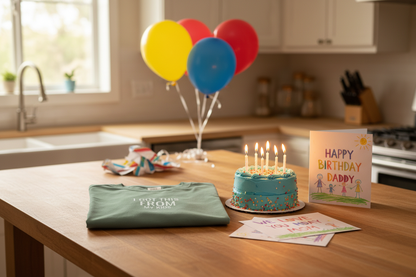 Birthday gift mockup