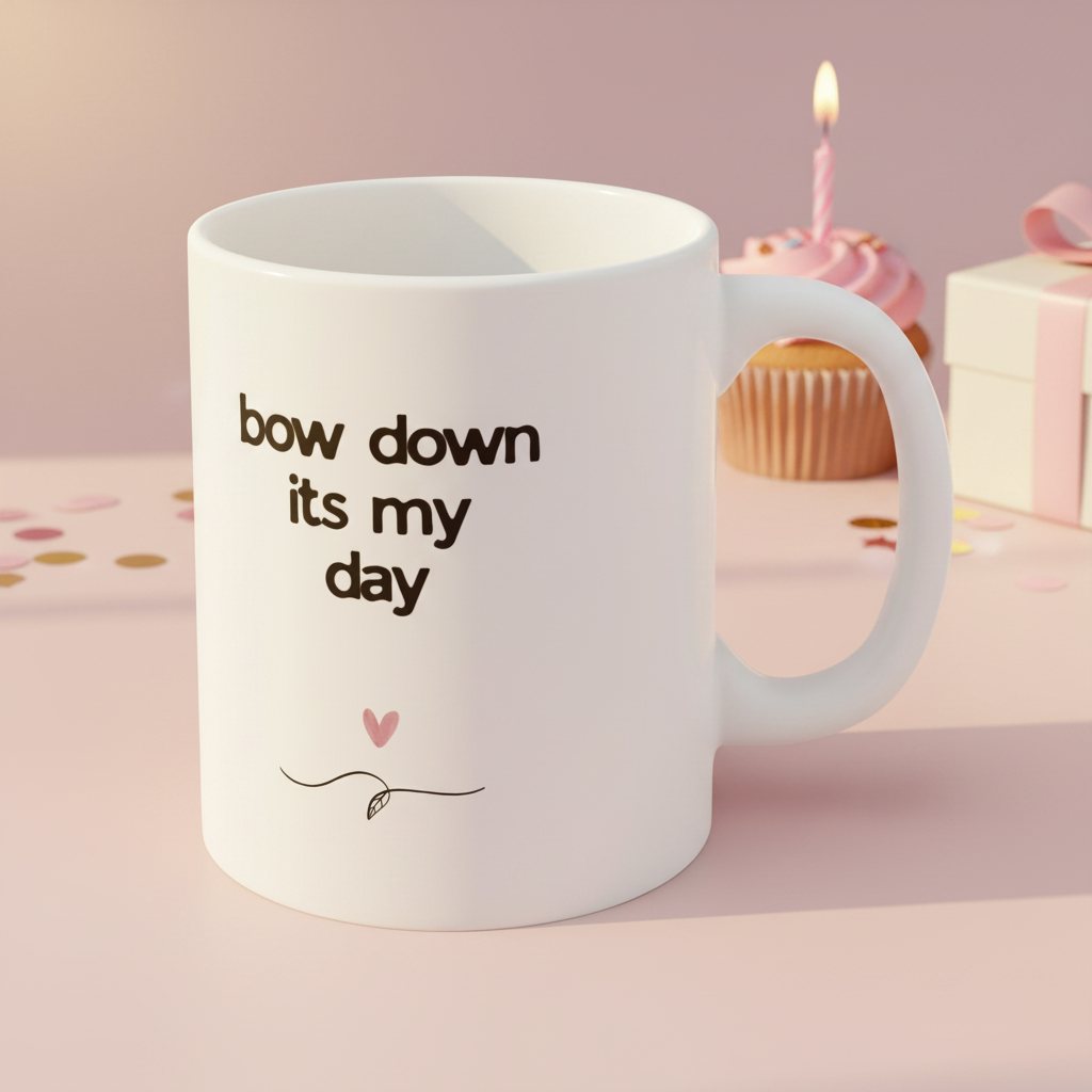 Birthday Queen Mug - Back