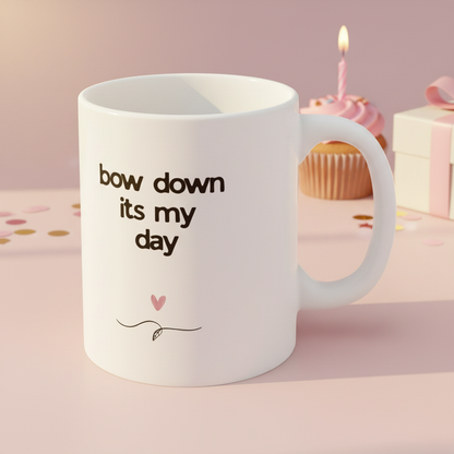 Birthday Queen Mug - Back