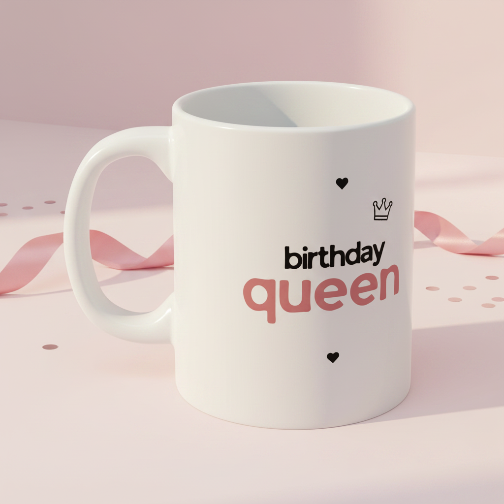Birthday Queen Mug - Front