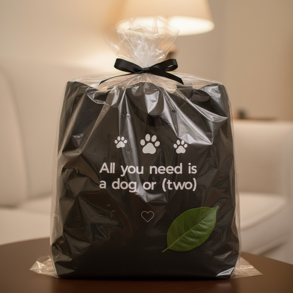 Black Bag Green Leaf