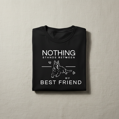 Black Cat Tee Folded